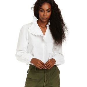 Love The Label Nicola Ruffle Peasant Top